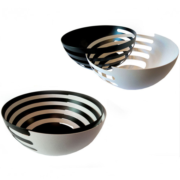 ECLIPSE Interlocking fruit bowls BLACK x WHITE More Than One by